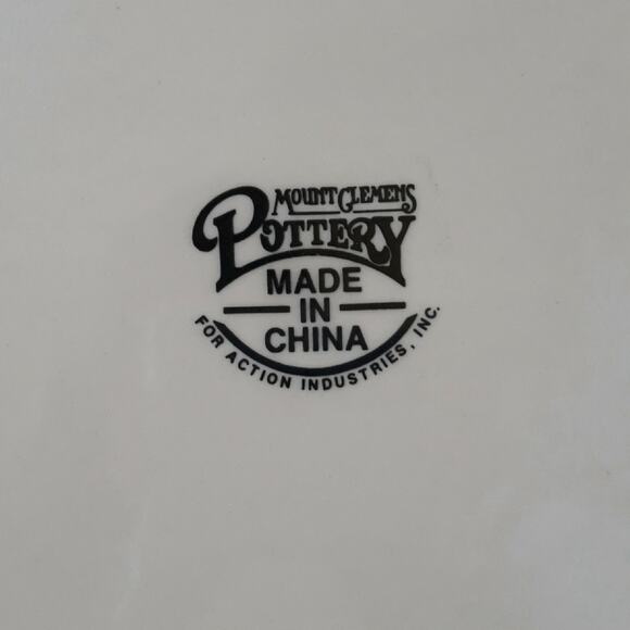 Cherry Pie Recipe Plate Mount Clemens Pottery - Picture 4 of 4